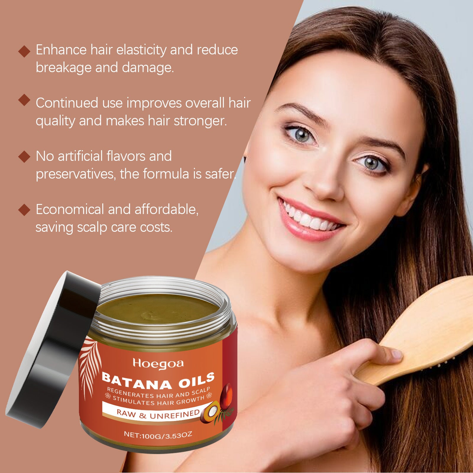 Raw Unrefined Batana Oil Hair Repair and Scalp Treatment Butter 100g - 15