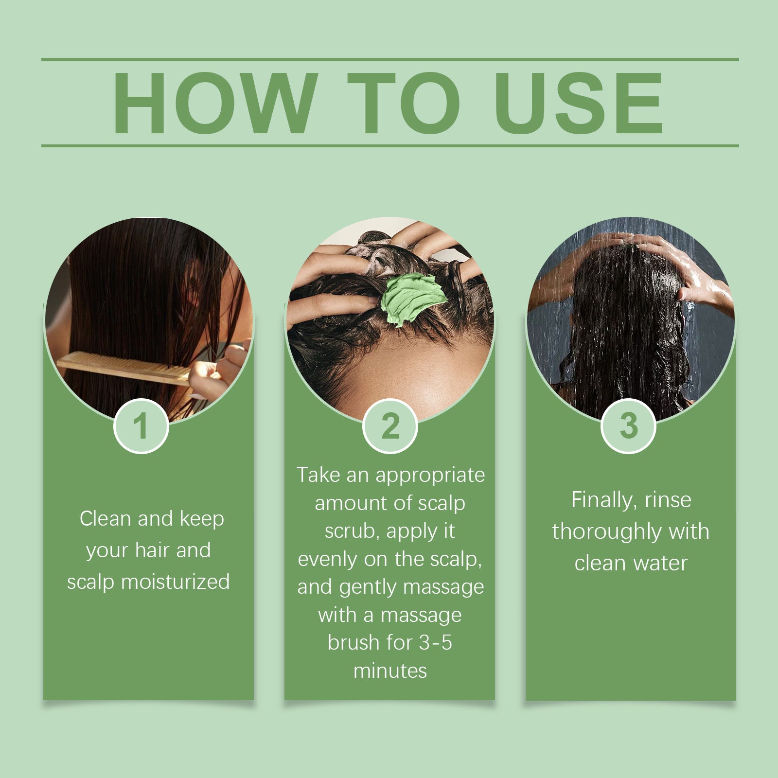Mint Scalp Exfoliating Scrub and Massage Brush for Deep Cleansing - 9