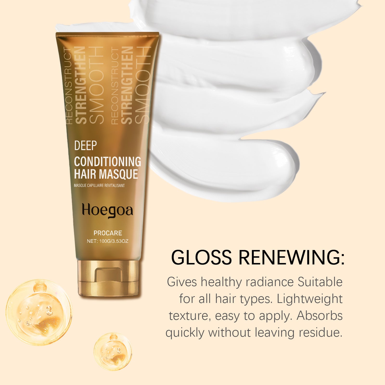 Keratin Infused Deep Conditioning Hair Masque 100g - 14