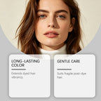 3 in 1 Herbal Ginger Hair Dye Shampoo for Gray and White Hair Coverage