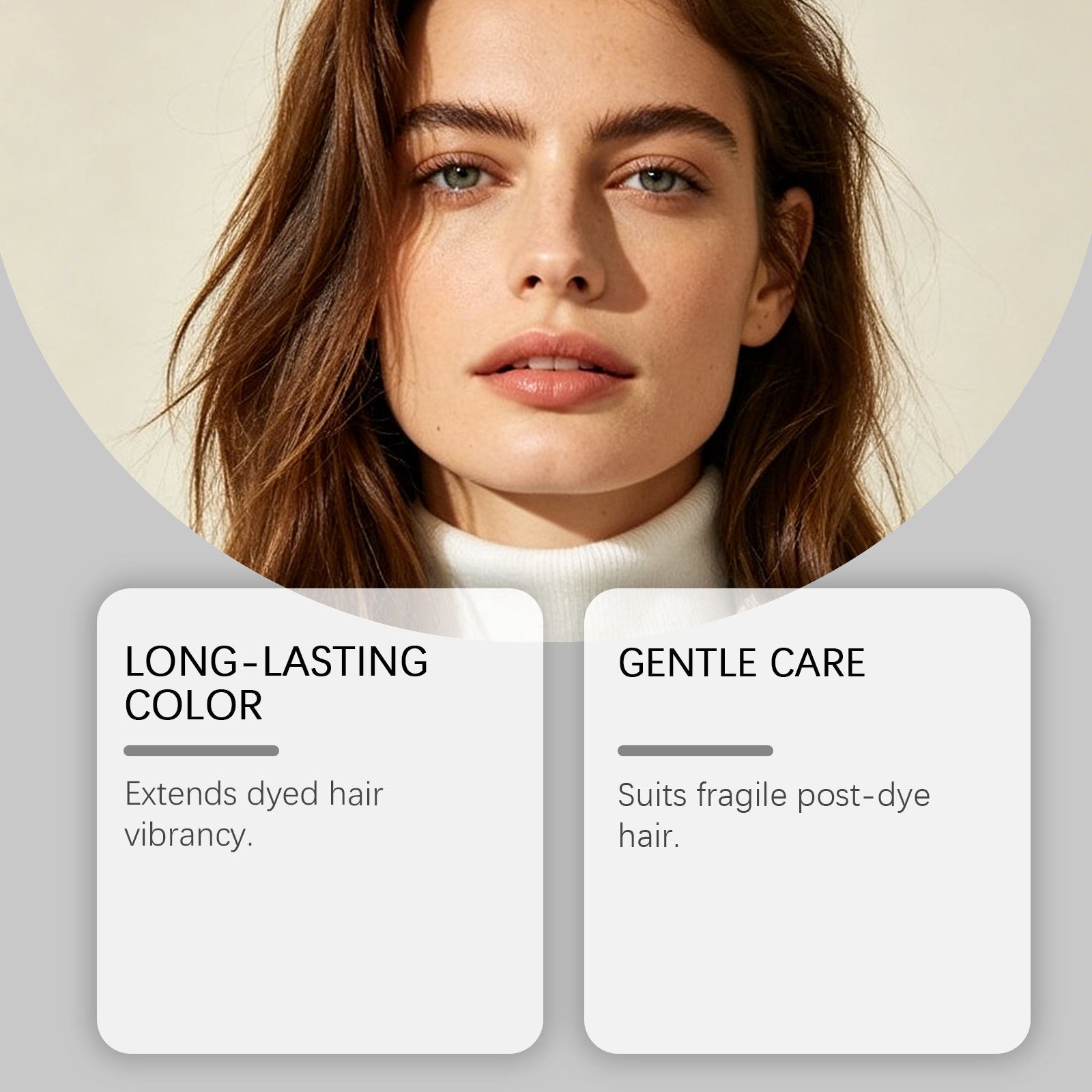 3 in 1 Herbal Ginger Hair Dye Shampoo for Gray and White Hair Coverage
