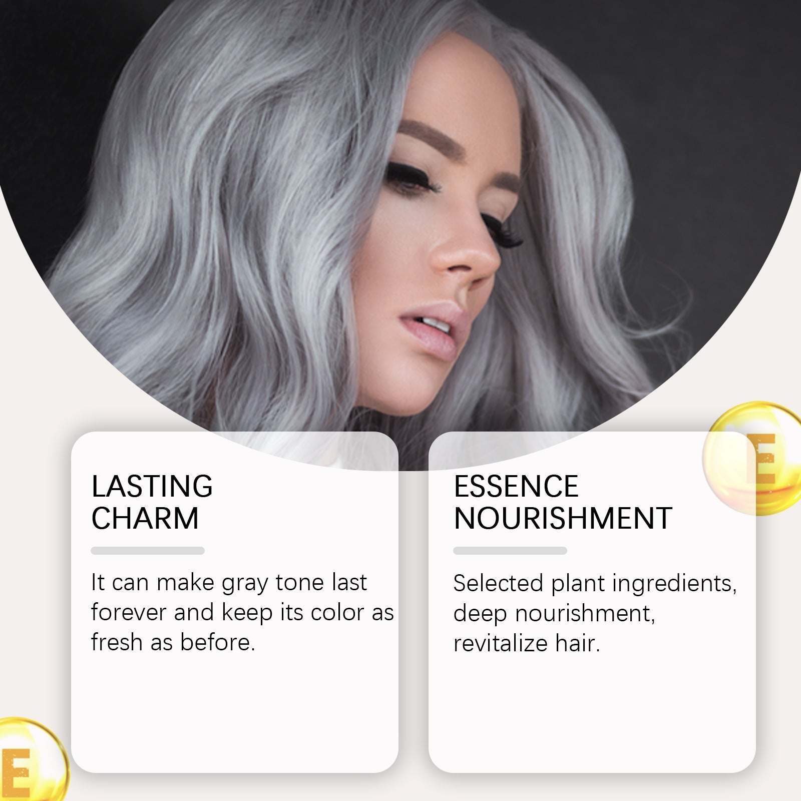 30ml Temporary Silver Hair Color Spray Washable Tint