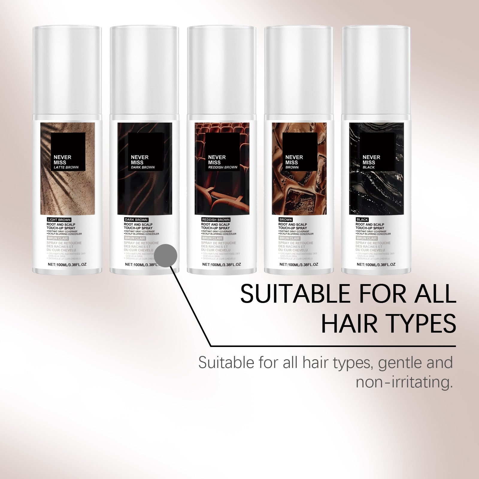 Temporary Hair Color Spray Root and Scalp Concealer 100ml