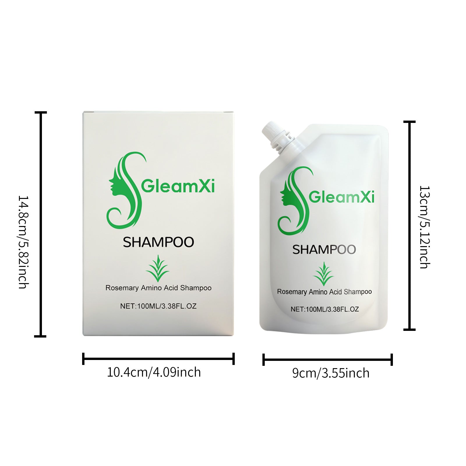 Rosemary Amino Acid Hair Shampoo 100ml Oil Control and Scalp Cleansing