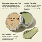 Curling Sea Clay Hair Styling Pomade 70g Matte Finish Natural Hold