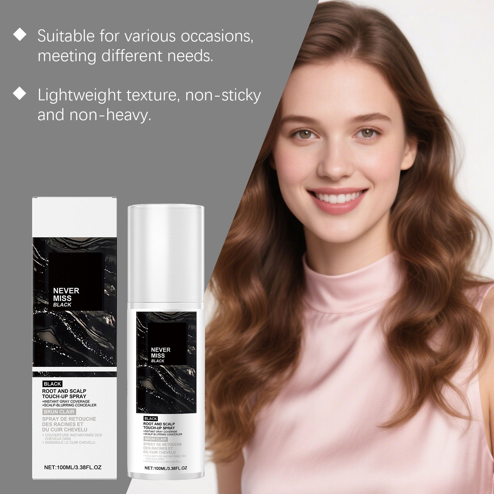Temporary Hair Color Spray Root and Scalp Concealer 100ml - 15