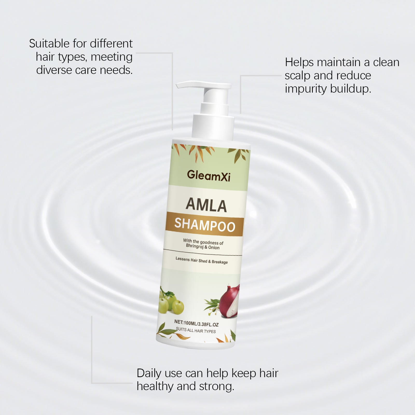 Amla Shampoo for Hair Strengthening and Scalp Cleansing 100ml - 13