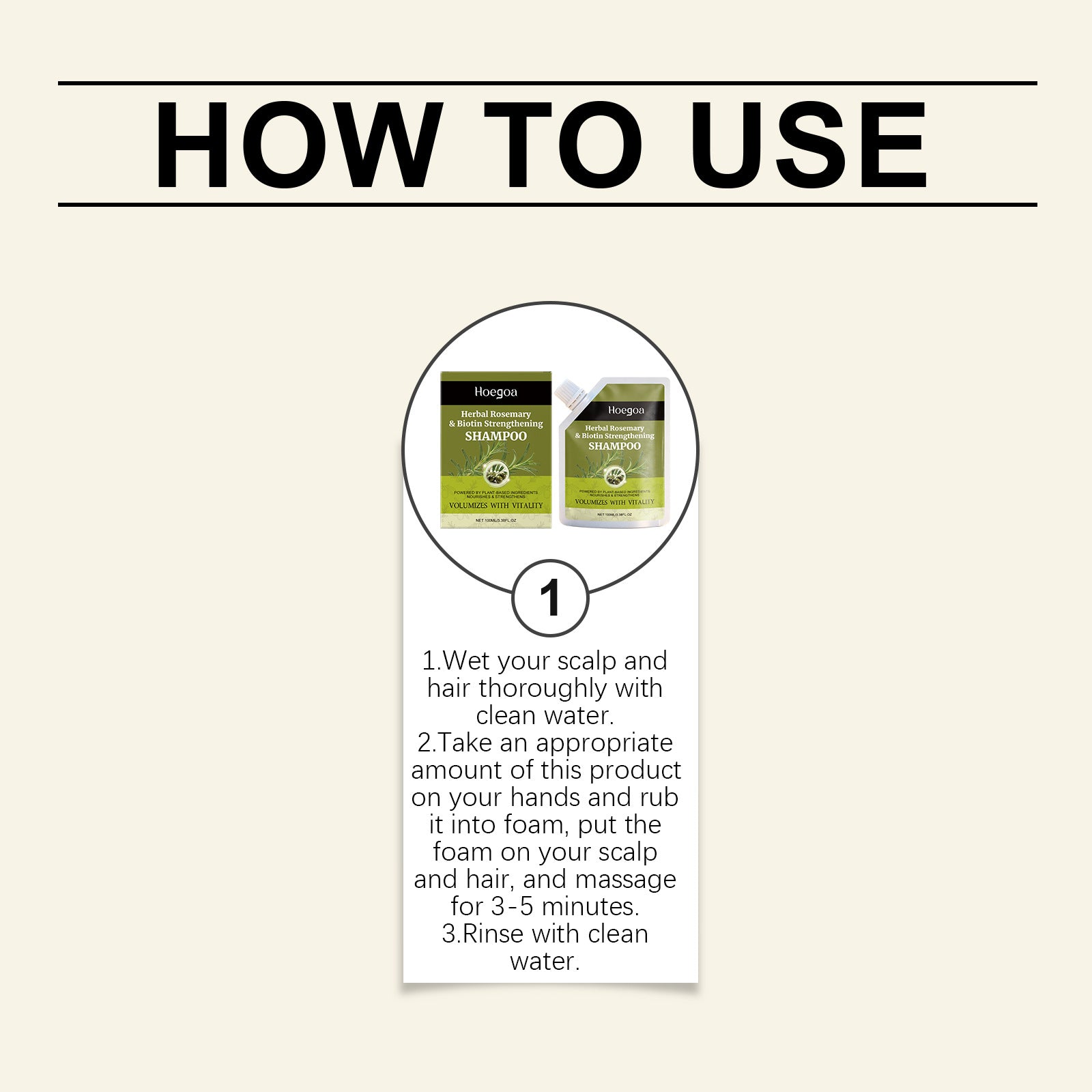 Herbal Rosemary and Biotin Strengthening Shampoo 100ml - 9