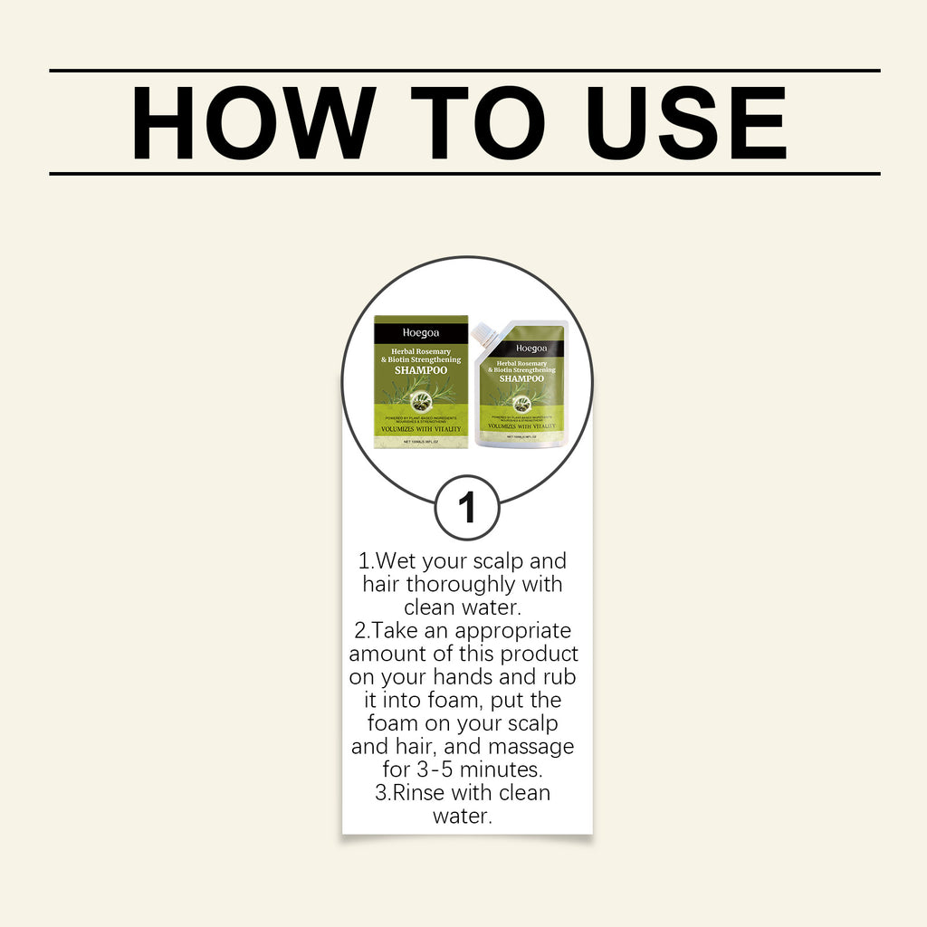 Herbal Rosemary and Biotin Strengthening Shampoo 100ml