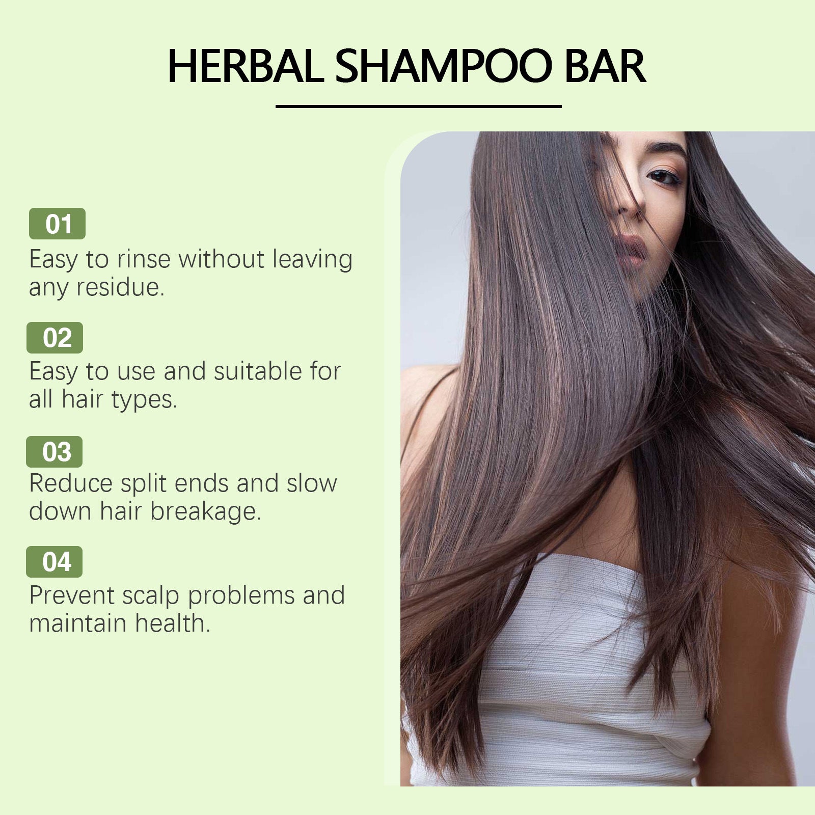 Rosemary Shampoo Bar for Hair Growth and Scalp Oil Control 60g - 12