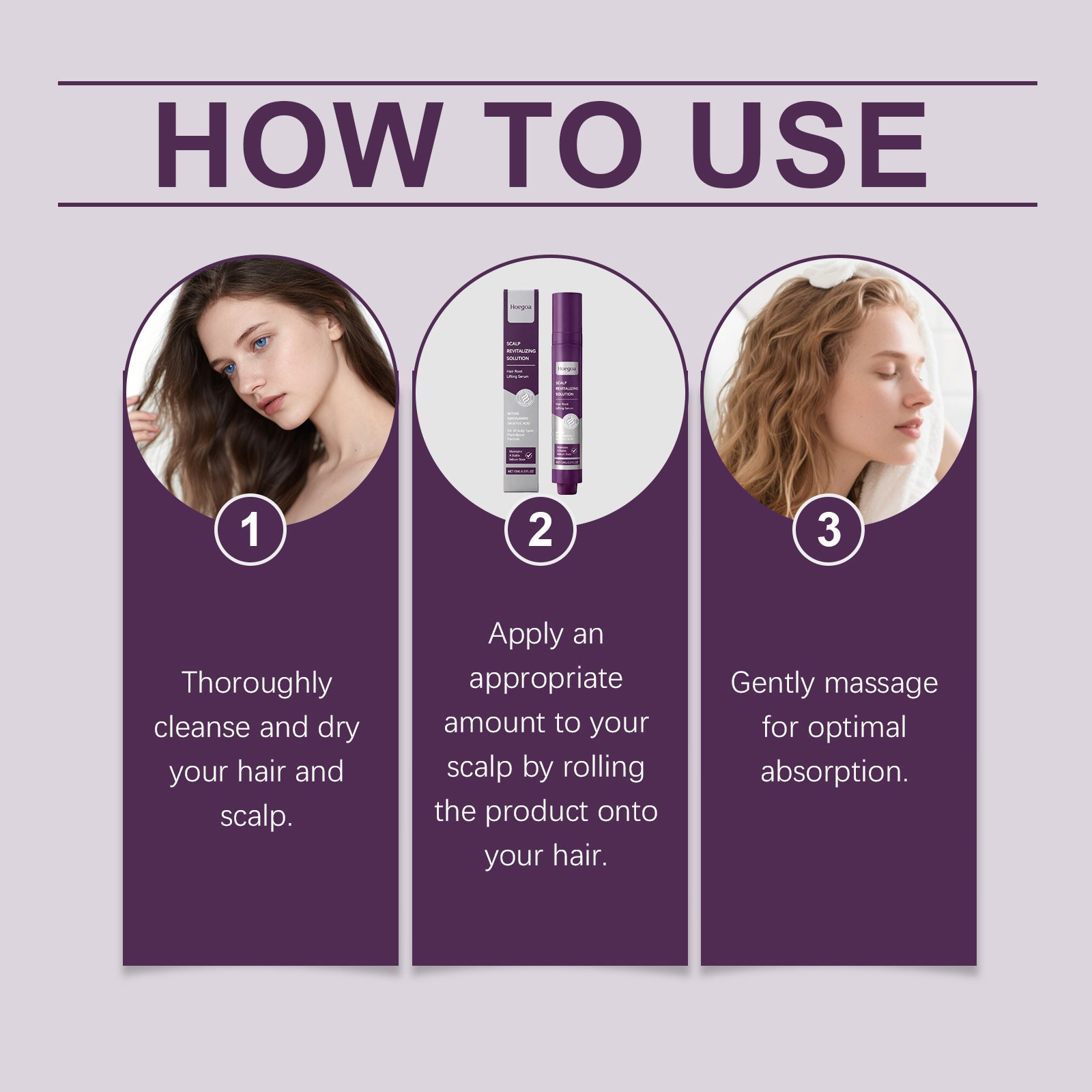 Scalp Revitalizing Roll On Serum for Hair Loss and Thickening Treatment