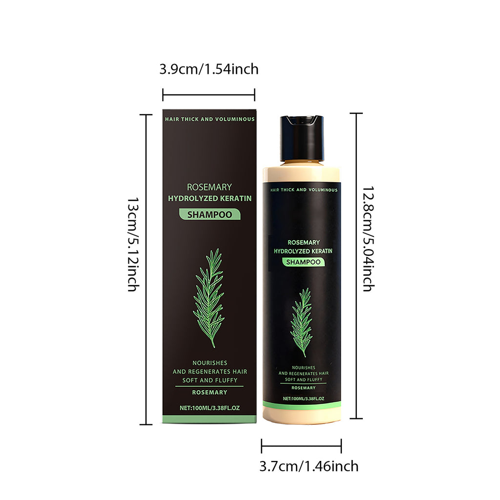 Rosemary Hydrolyzed Keratin Shampoo for Hair Repair and Volume