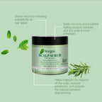 Mint Scalp Exfoliating Scrub and Massage Brush for Deep Cleansing