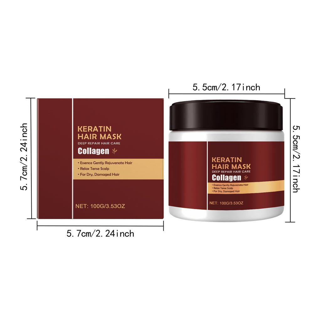 Keratin Collagen Hair Repair Mask 100g for Dry and Damaged Hair