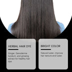 Natural Herbal Black Hair Dye Shampoo for Grey Coverage 100ml