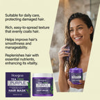 Tea Tree Purple Hair Mask for Neutralizing Brassiness and Hair Repair