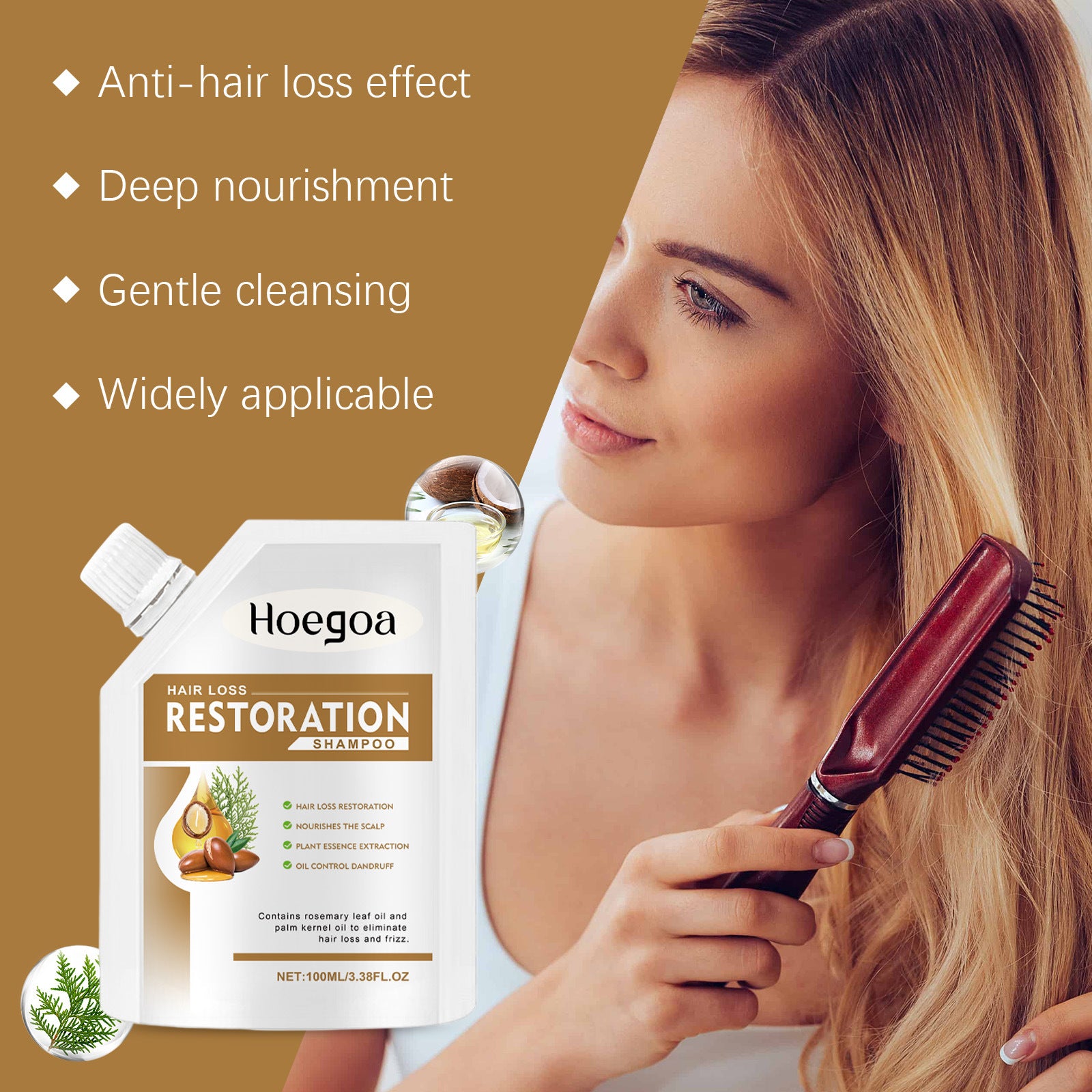 Anti Hair Loss Restoration Shampoo Nourishing Scalp Treatment 100ml - 15