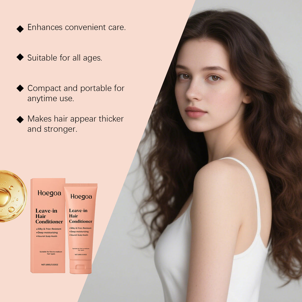Leave-in Hair Conditioner Cream for Anti-Frizz and Deep Moisturizing