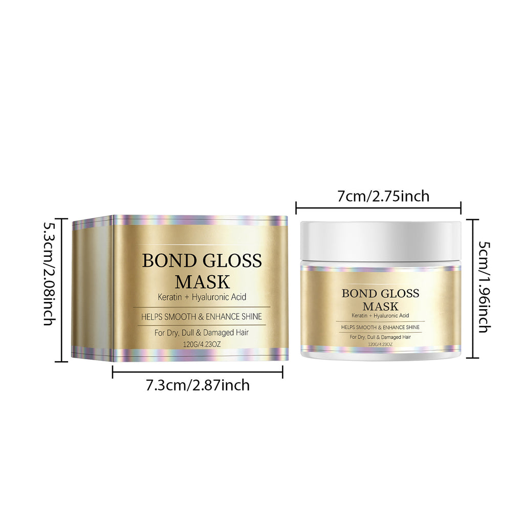 Bond Gloss Hair Mask with Keratin and Hyaluronic Acid 120g