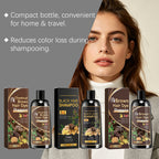 3 in 1 Herbal Ginger Hair Dye Shampoo for Gray and White Hair Coverage