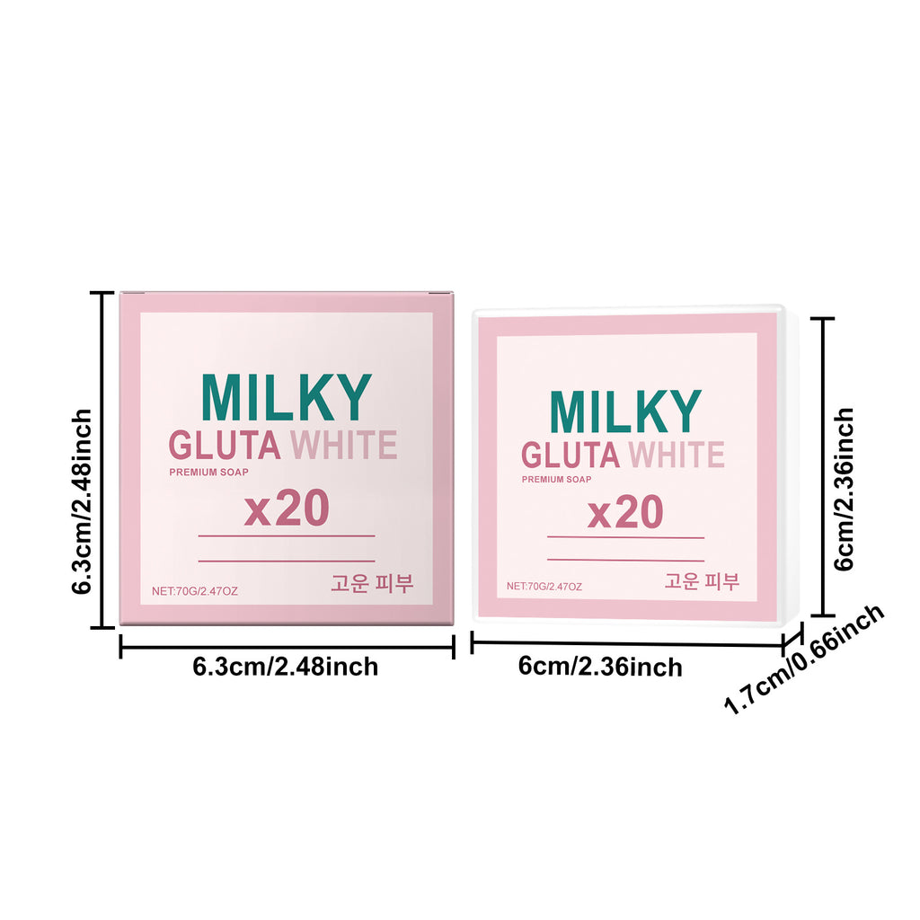 Milky Gluta White Exfoliating and Moisturizing Cleansing Soap 70g