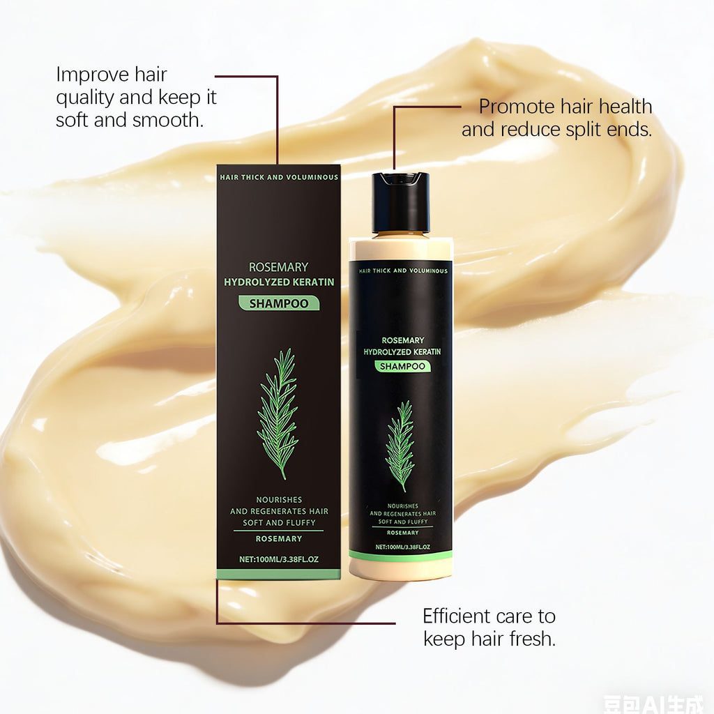 Rosemary Hydrolyzed Keratin Shampoo for Hair Repair and Volume