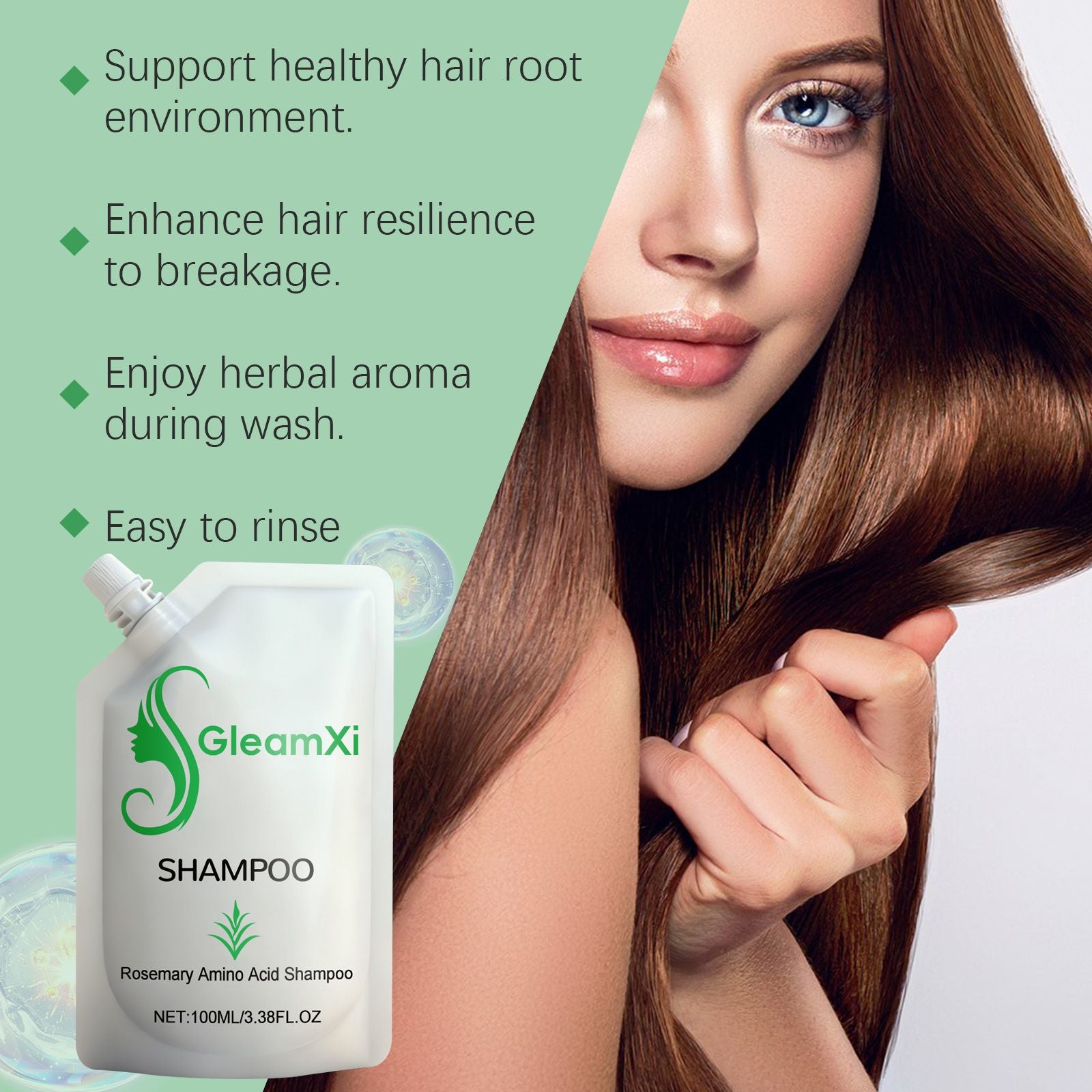 Rosemary Amino Acid Hair Shampoo 100ml Oil Control and Scalp Cleansing - 15