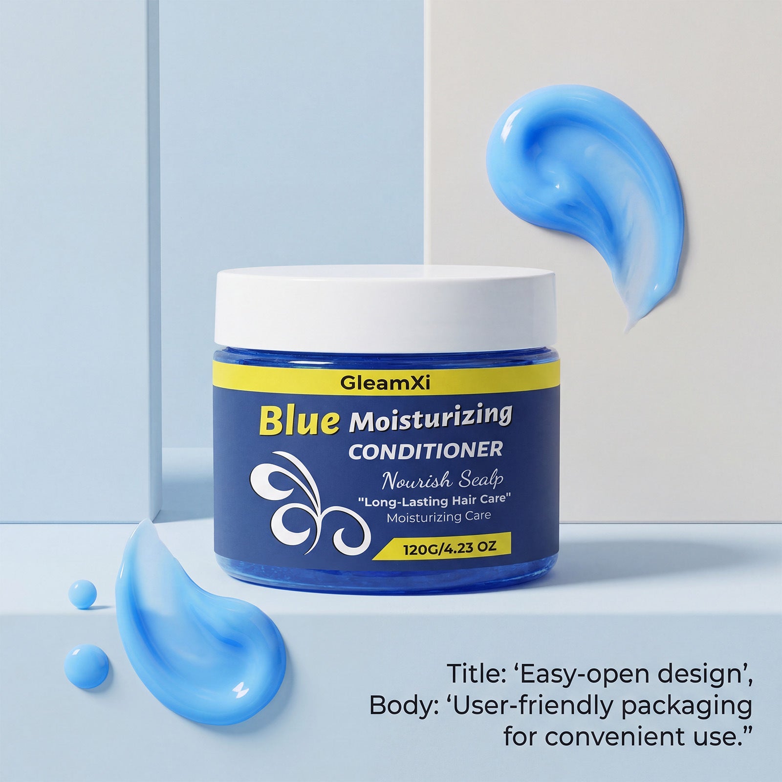 Deep Moisturizing Blue Hair Conditioner Treatment Mask 120g - 15