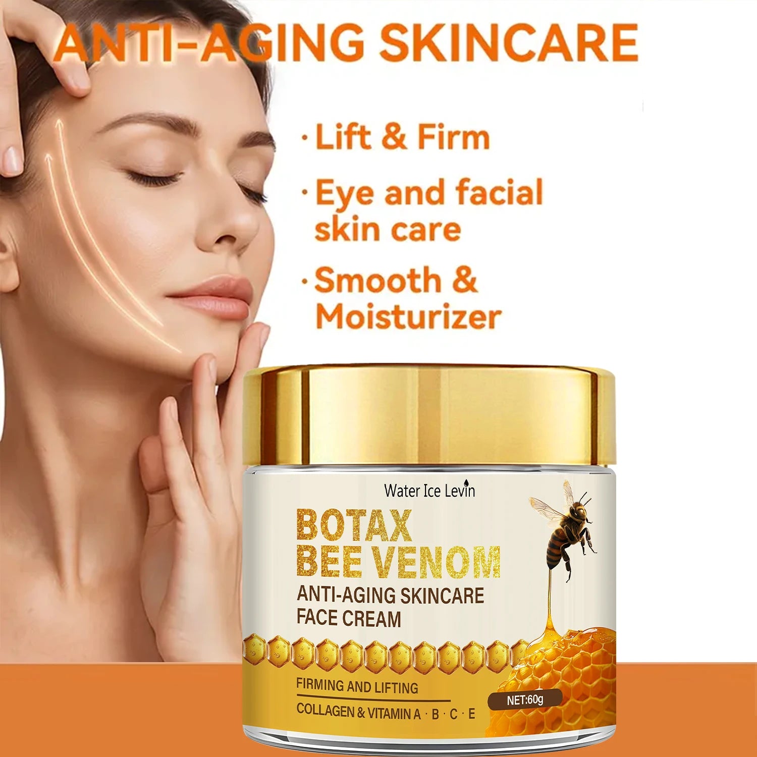 Bee Venom Collagen Face Cream Anti Aging Firming Lifting Moisturizer - 5