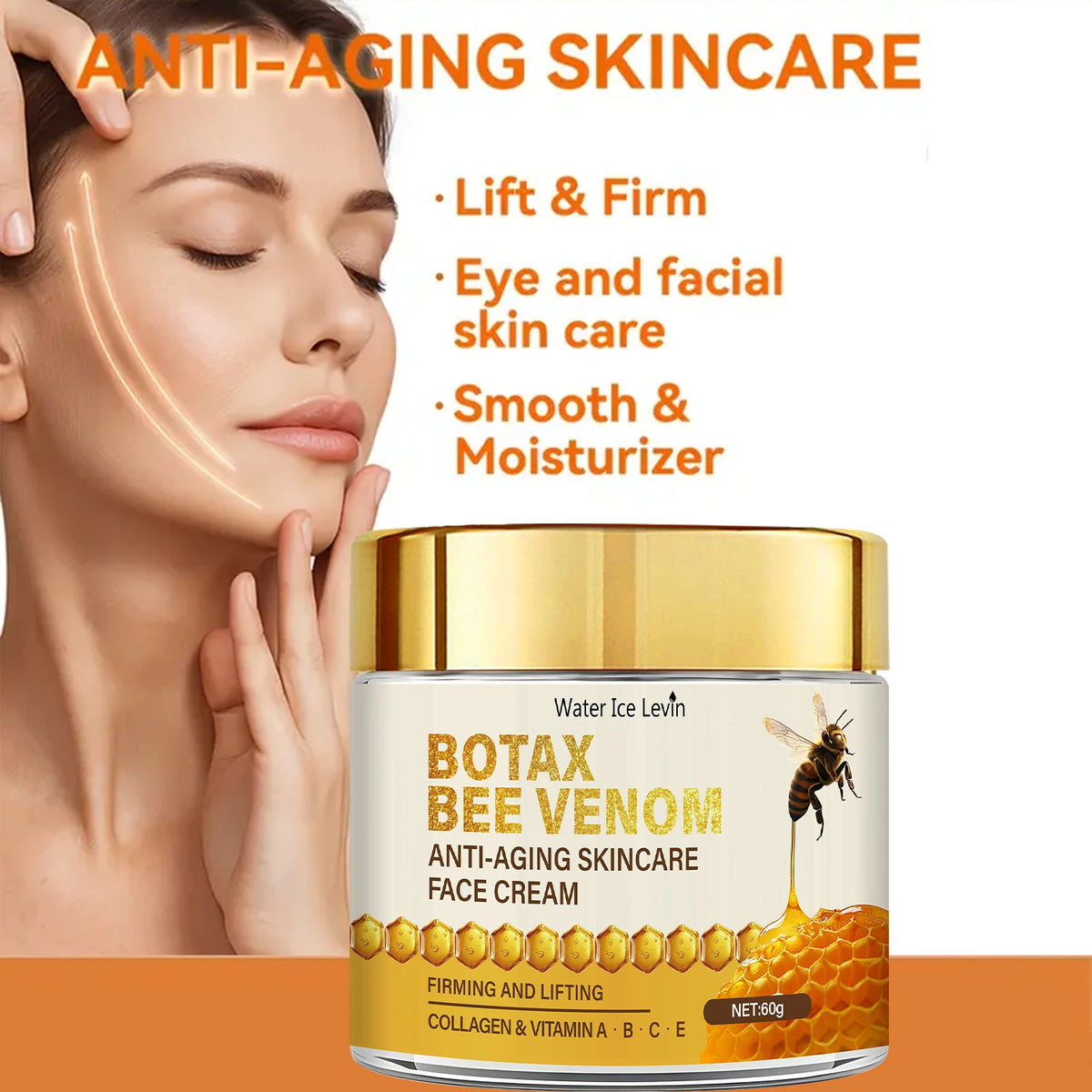 Bee Venom Collagen Face Cream Anti Aging Firming Lifting Moisturizer