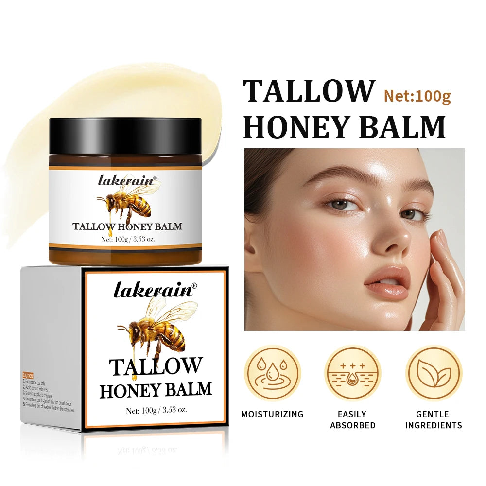 Whipped Beef Tallow and Honey Moisturizing Face and Body Balm - 2