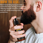 Beard Grooming Spray Moisturizing and Nourishing Serum for Men 2 Pack
