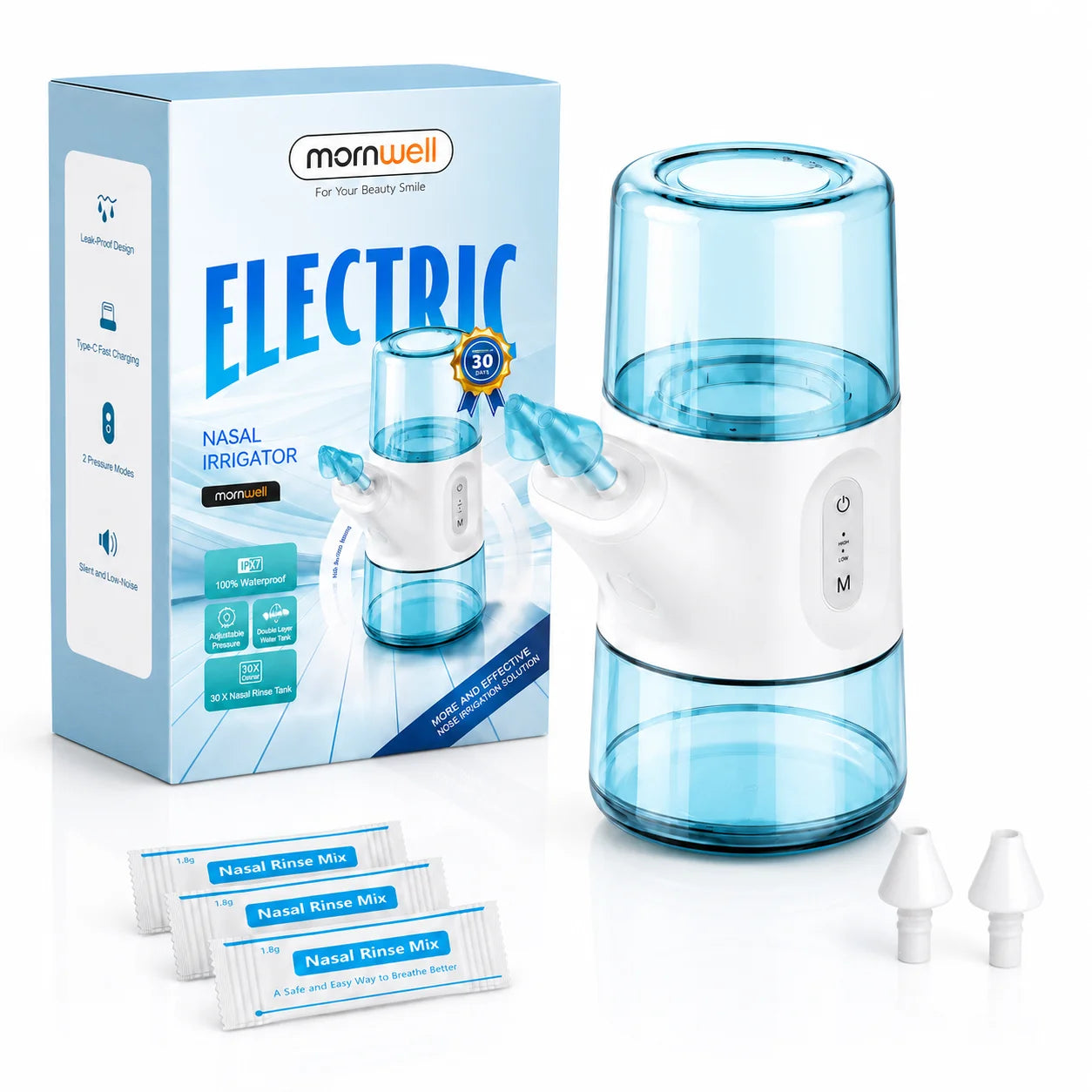 Portable Electric Nasal Irrigator for Sinus Relief - 21