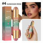 Dual-Ended Cream Bronzer and Blush Stick for Face and Lips