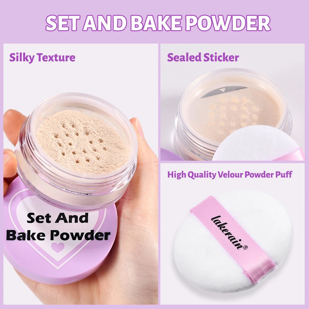 Matte Finish Loose Setting and Baking Powder - 4