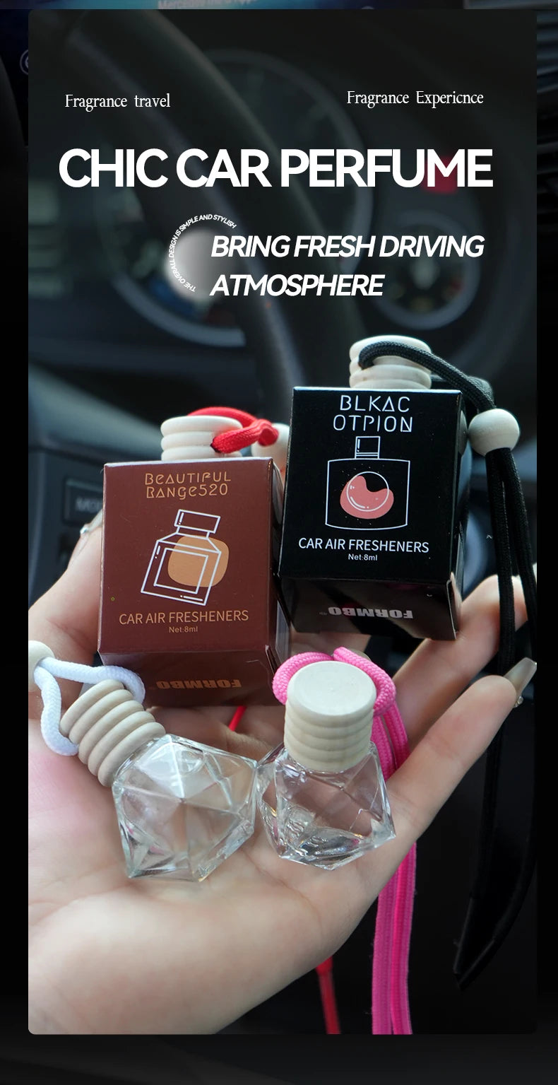 4 Pack Car Air Freshener Hanging Perfume Diffuser Odor Eliminator - 8