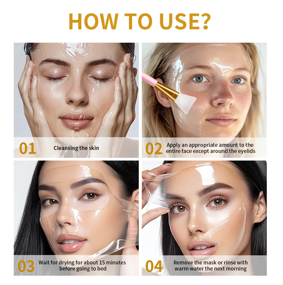Overnight Peel-Off Face Mask for Firming and Hydration
