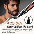 Beard Filler Pen and Brush Kit Waterproof Mustache Grooming Tool