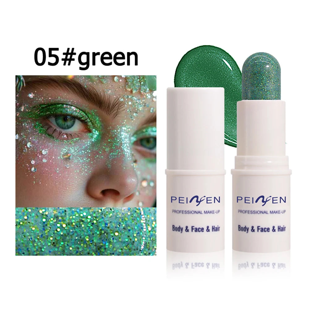 Peifen Glitter Makeup Stick Waterproof Face Body Highlighter