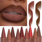 Matte Velvet Lip Liner Crayon for Long-Lasting Waterproof Makeup