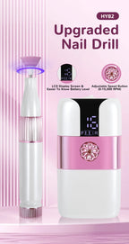 Portable Rechargeable Electric Nail Drill for Manicure and Pedicure