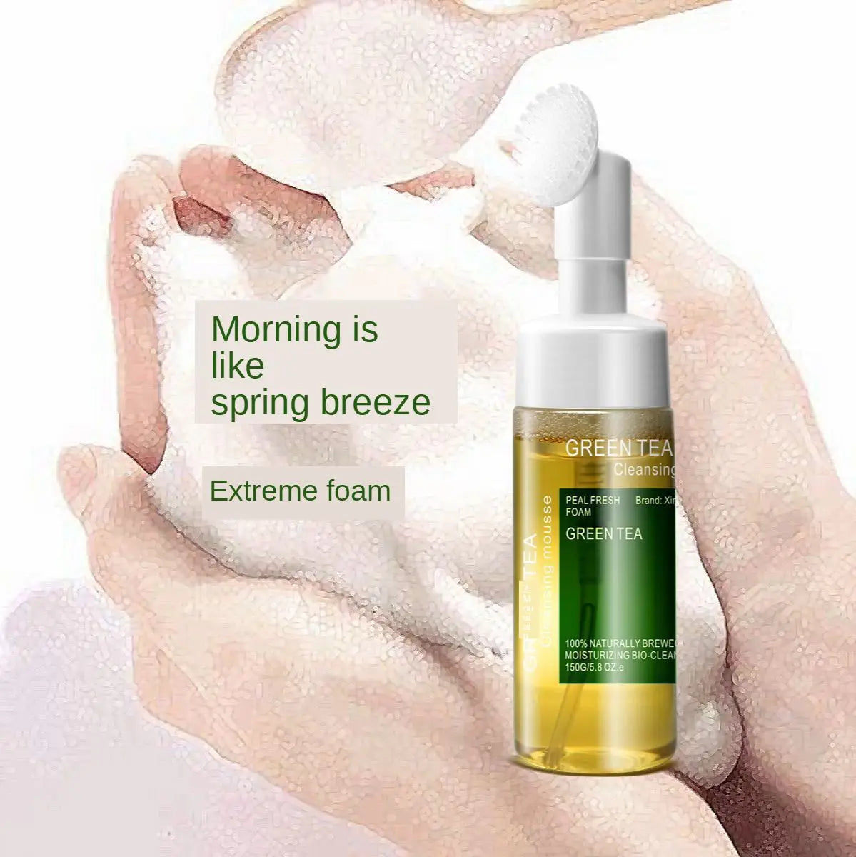Amino Acid Facial Cleansing Mousse Deep Pore Foam Wash and Makeup Remover