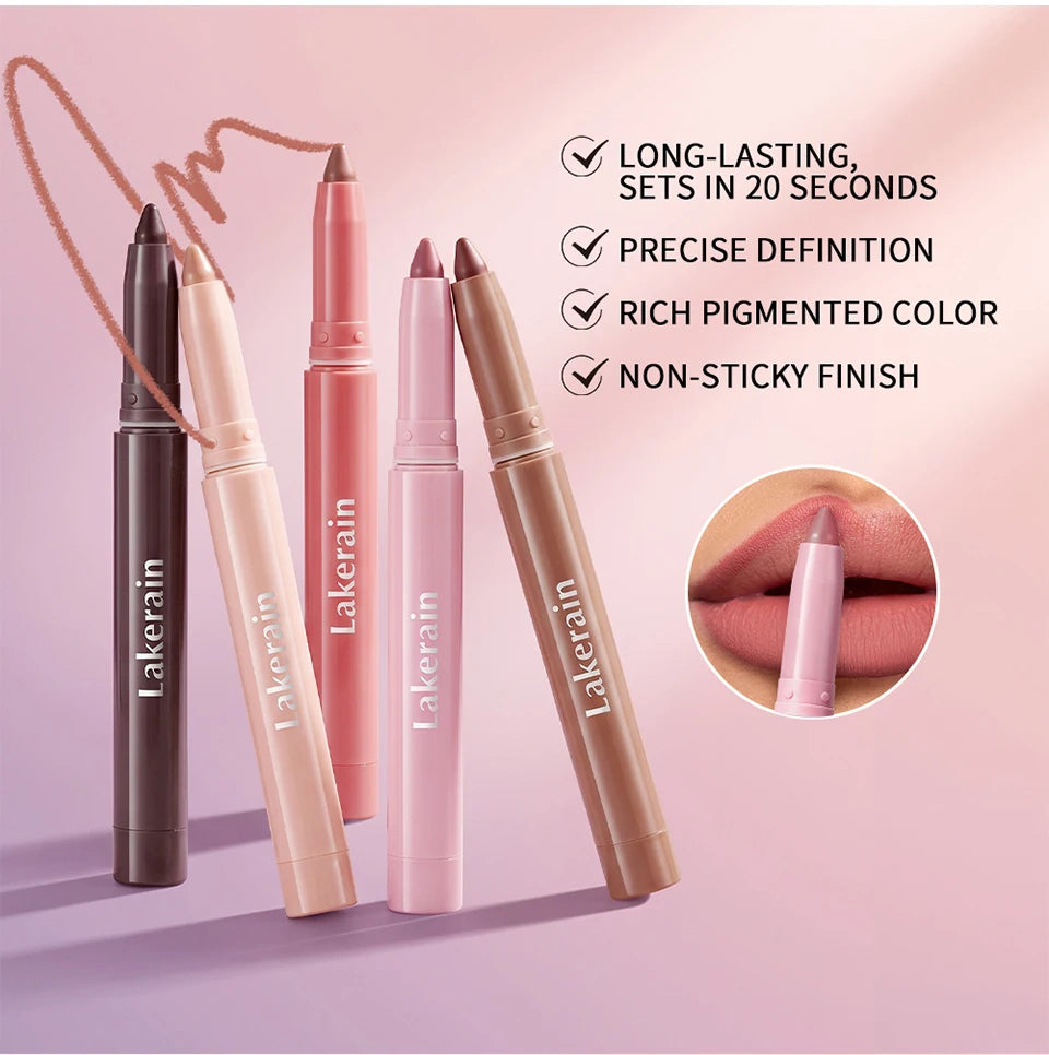 Waterproof Matte Lip Liner Pencil for Long-Lasting Lip Contouring - 10