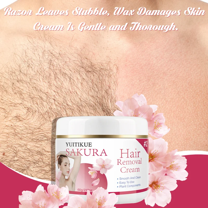 Sakura Plant-Based Hair Removal Cream 60g - 5