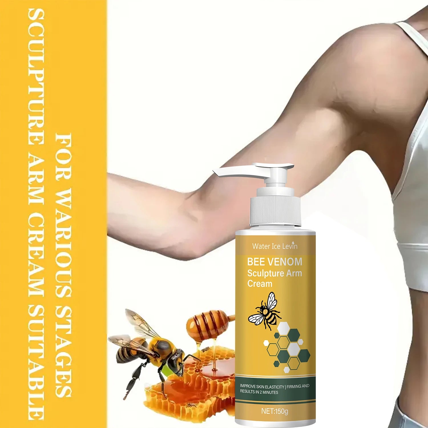 Bee Venom Arm Sculpting Cream Firming and Moisturizing Treatment - 2