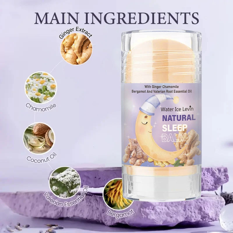 Water Ice Levin Natural Sleep Balm Ginger Chamomile Relaxation Cream 45g - 4
