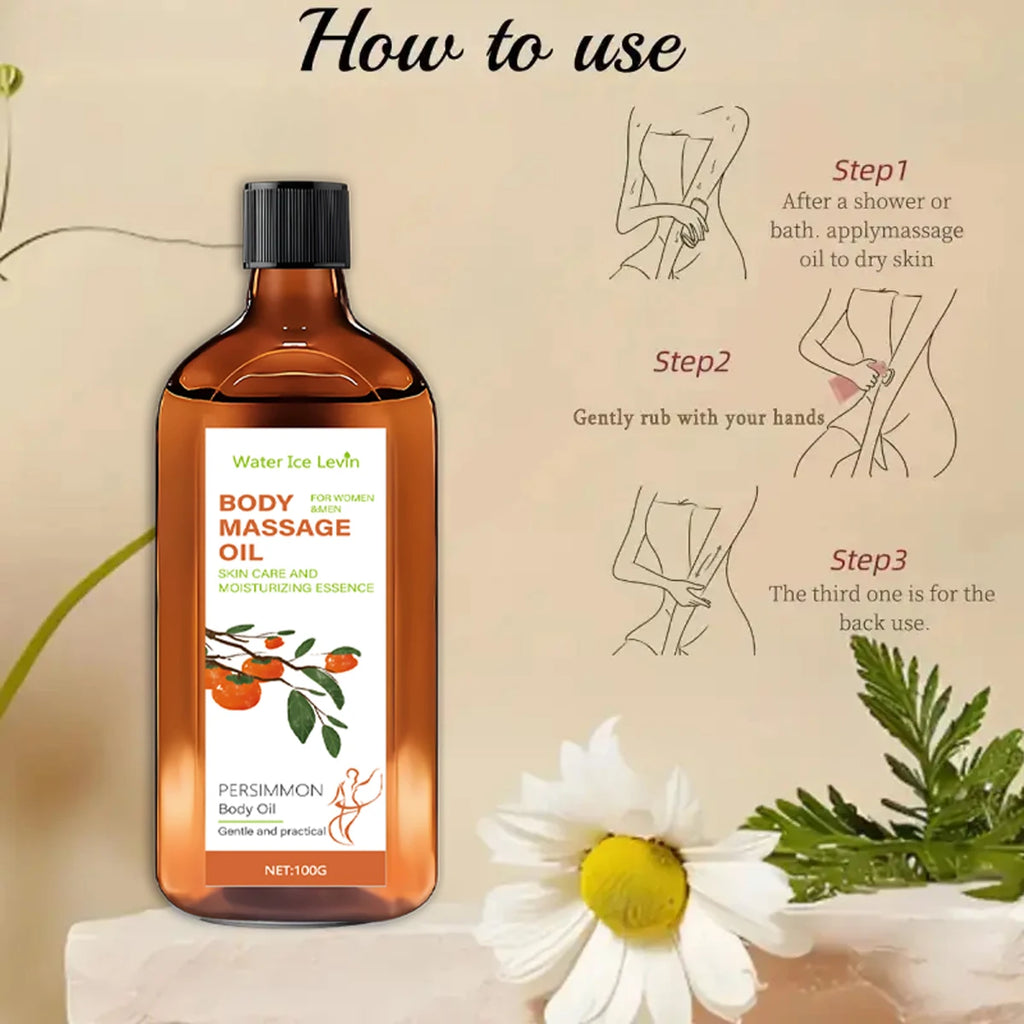 Water Ice Levin Body Massage Oil Moisturizing Skin Care Duo 200g