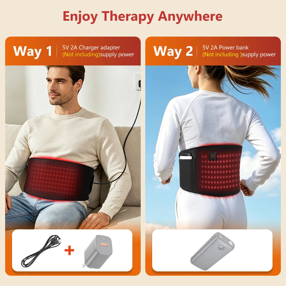 Red Light Therapy Heating Belt for Pain Relief - 5