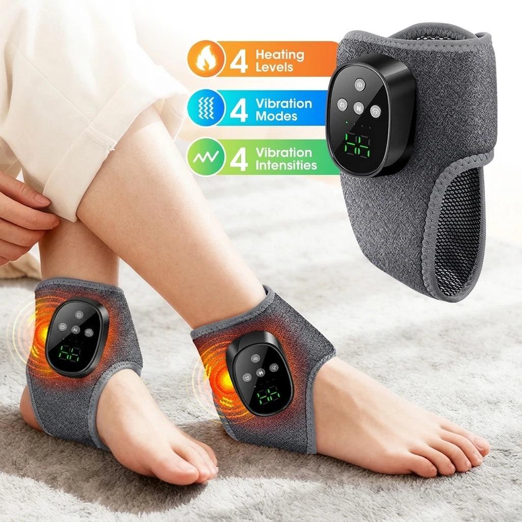 Heated Ankle Massager with Vibration Therapy