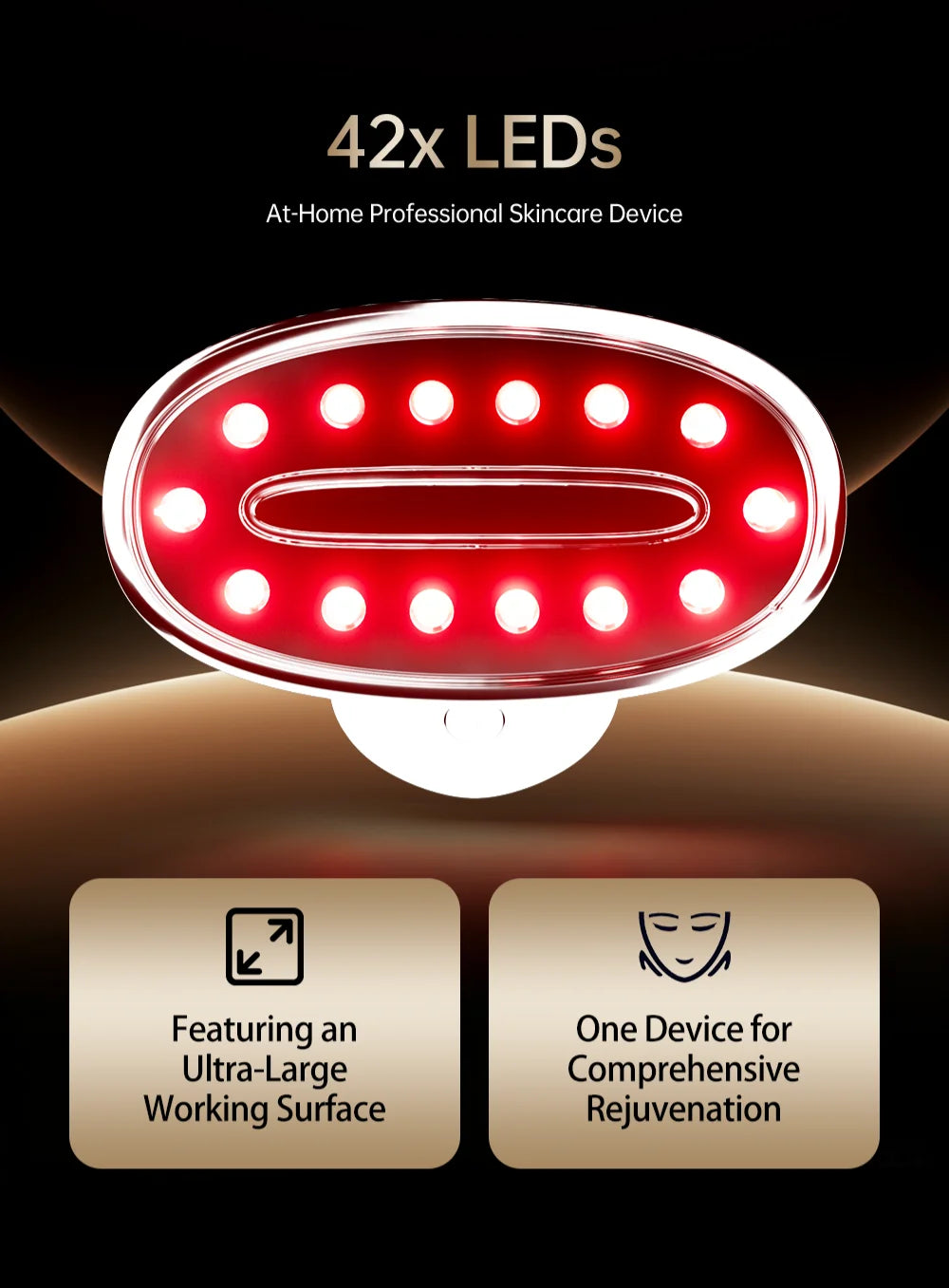 LED Facial and Body Skin Tightening and Sculpting Device